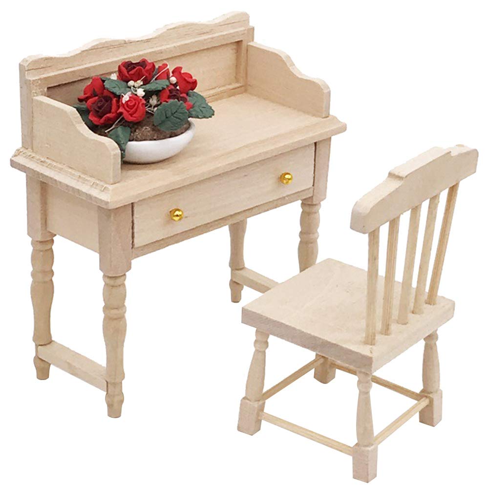 112 Doll House Furniture, Doll House Desk Dollhouse Desk, Living Room Accessory Dolls House