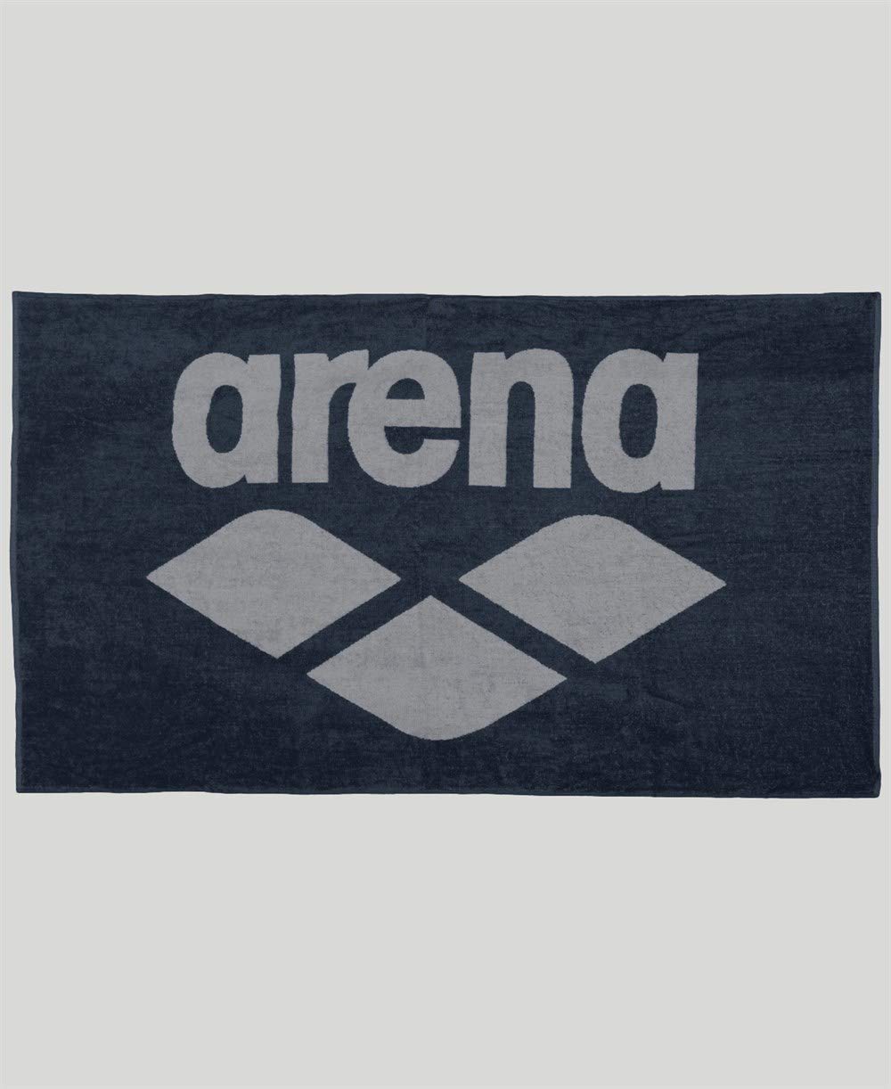ARENA unisex adult Cotton POOL SOFT TOWEL, Navy-grey, One Size UK