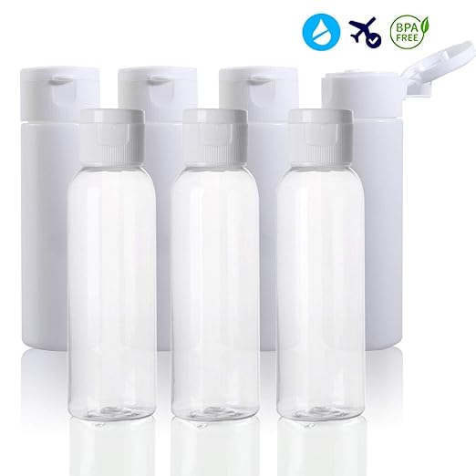 Cosmetic Travel Bottles, Plastic Empty Refillable Toiletry Travel Size