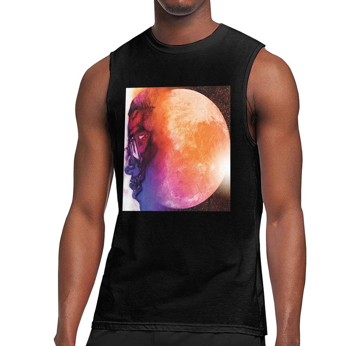 Kid Cudi Man On The Moon Man S Unique Design Leisure Sleeveless T Shirt