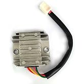 FainWan 4 Wires 4 Pins 12V Full Wave Rectifier Voltage Regulator Universal Compatible with Motorcycle Pit Dirt Bike Quad CG125 150 200 250CC Motorbikes ATVs Mopeds Buggy