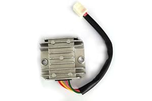 FainWan 4 Wires 4 Pins 12V Full Wave Rectifier Voltage Regulator Universal Compatible with Motorcycle Pit Dirt Bike Quad CG125 150 200 250CC Motorbikes ATVs Mopeds Buggy