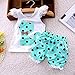 Fabal Summer Baby Girls Clothing Set Children Bow Cat Shirt+Shorts Clothes Set Suit (3T, Blue)