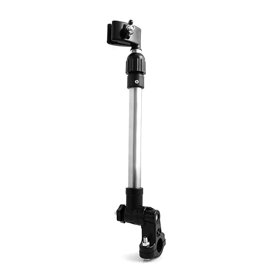 System-S Schirmhalter Regenschirm Halterung - Schirmhalterung Regenschirmhalter für Fahrrad Kinderwagen Rollator Rollstuhl Go
