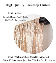 DUOBAO Sequin Backdrop 4x7Ft