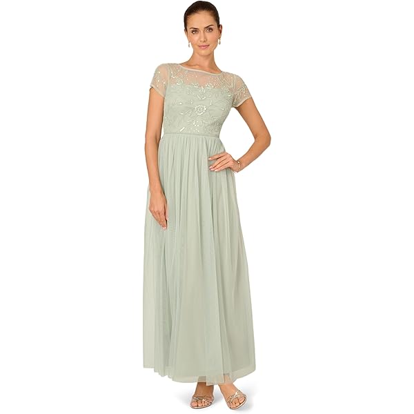 Amazon.com: Alex Evenings Womens Stretch Sequin Bodice Empire Waist Long  Gown, Formal Event Dress (Petite and Regular Sizes) : Clothing, Shoes &  Jewelry