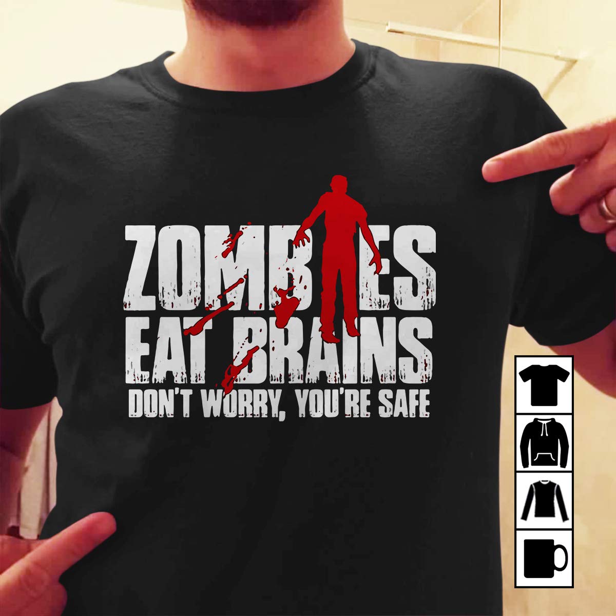 The Walking Dead Zombies Eat Brains T Shirt For And Wome Teevimy