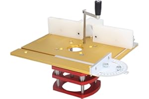 Router Lift with, Router Table Dw616 Slotting Trimming Chamfering Table Top Black Insert Plate Power Tool Parts & Accessories