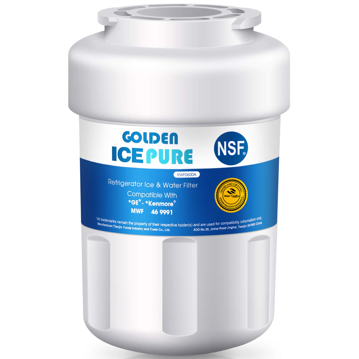 GOLDEN ICEPURE MWF Replacement Refrigerator Water Filter GE SmartWater