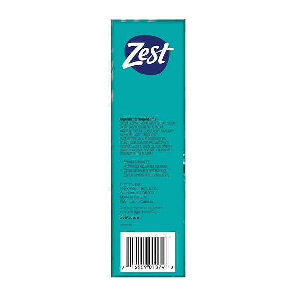 ZEST BAR SOAP – ENRICHED WITH VITAMIN E – MOISTURIZING BODY SOAP – GENTLE SOAP – PARABEN-FREE SOAP BAR – SUITABLE FOR ALL SKIN TYPES – AQUA – 16 PC