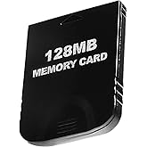 128MB(2043 Blocks) High Speed Gamecube Memory Card, Game Memory Card Compatible for Nintendo Gamecube and Wii Console Accessory Kits (Black)