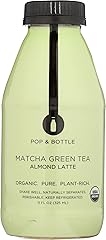 Pop And Bottle, Lattee Almond Milk Matcha Green Tea Organic, 11 Fl Oz