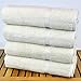 Luxury Hotel & Spa Towel 100% Genuine Turkish Cotton Bath Towels - Beige - Dobby Border - Set of 4