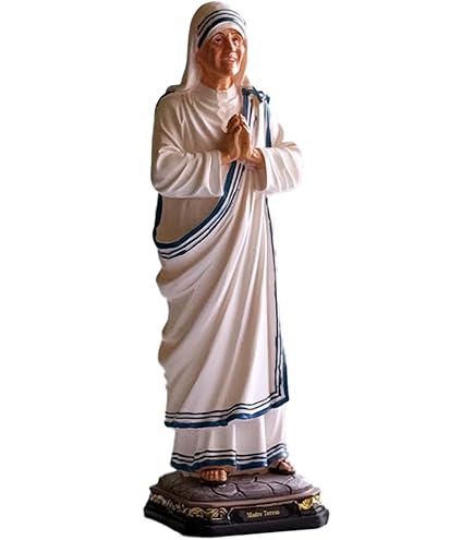 Figura Ornamento Santa Teresa Di Calcutta - Statuetta In Resina 20 Cm