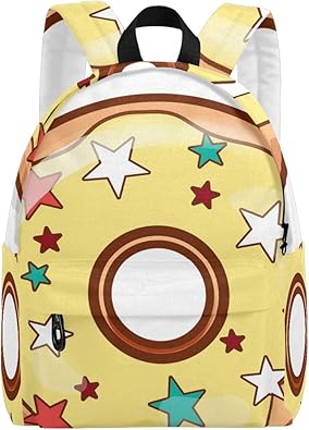 Amazon バックパック リュック かわいい サック ドーナツ 黄色い 星 漫画 人気 おしゃれ 軽い 流行り 通学 高校生 中学生 小学生 大学生 大 容量 大人 シューズ バッグ