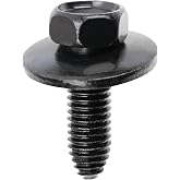 OAUTOO 15PCS M8-1.25 x 25mm Hex Head Screw Body Bolt for GM 11503619