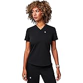 Fabletics Women's Vital 1-Pocket Scrub Top - MotionTech, Wrinkle-Resist, Chest Pocket, Anti-Shrink, Semi-Slim Fit