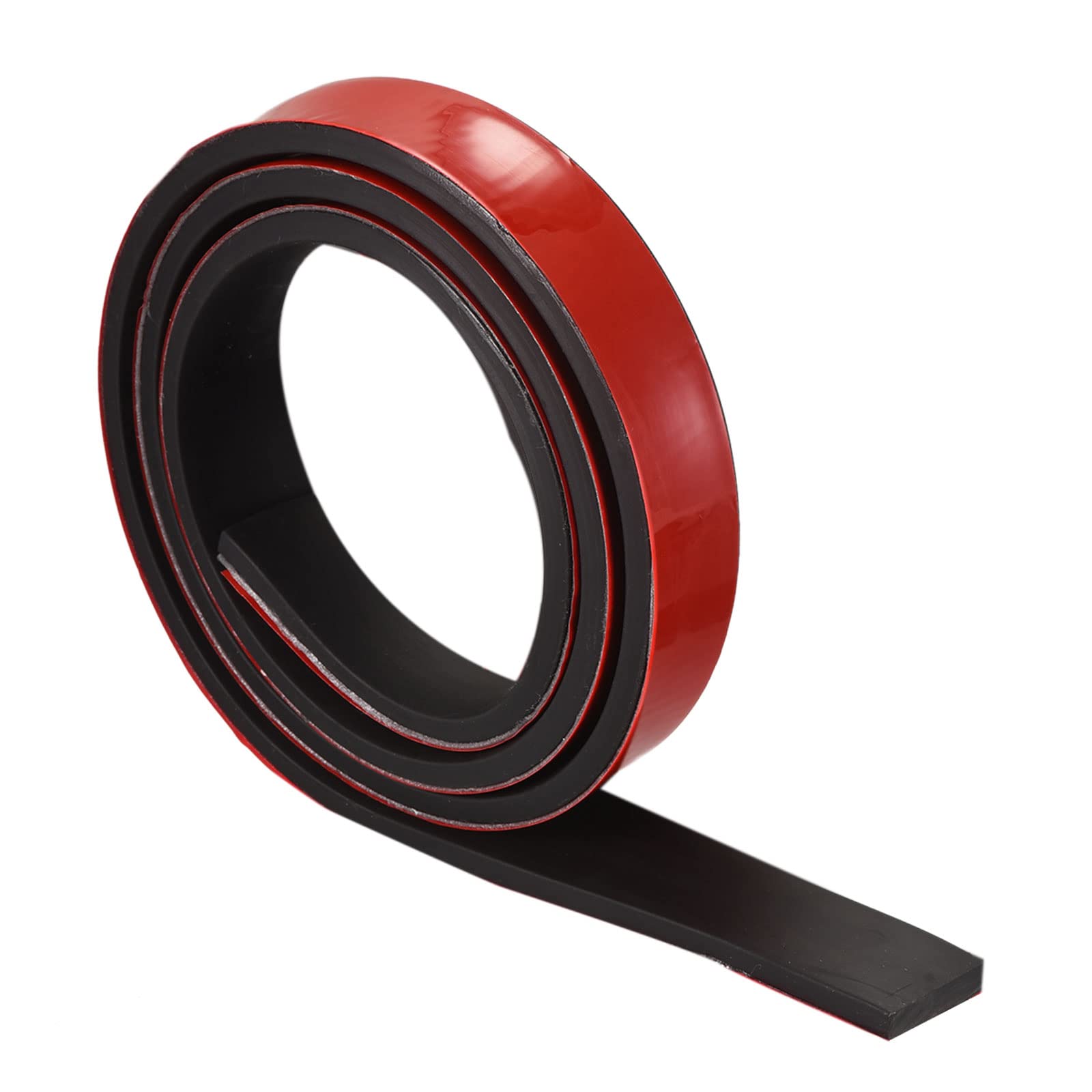 Photo 1 of uxcell Adhesive Rubber Sheet Rolls 1/4" T x 0.39" W x 39.37" L, Neoprene Back Solid Rubber Strips for DIY Gasket, Sealing Padding, Reduce Vibration Mat