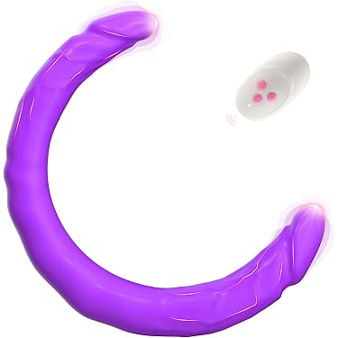 Godemichet Double Extrémité 44cm - Silicone Réaliste Rose, Pour Jouets Intimes