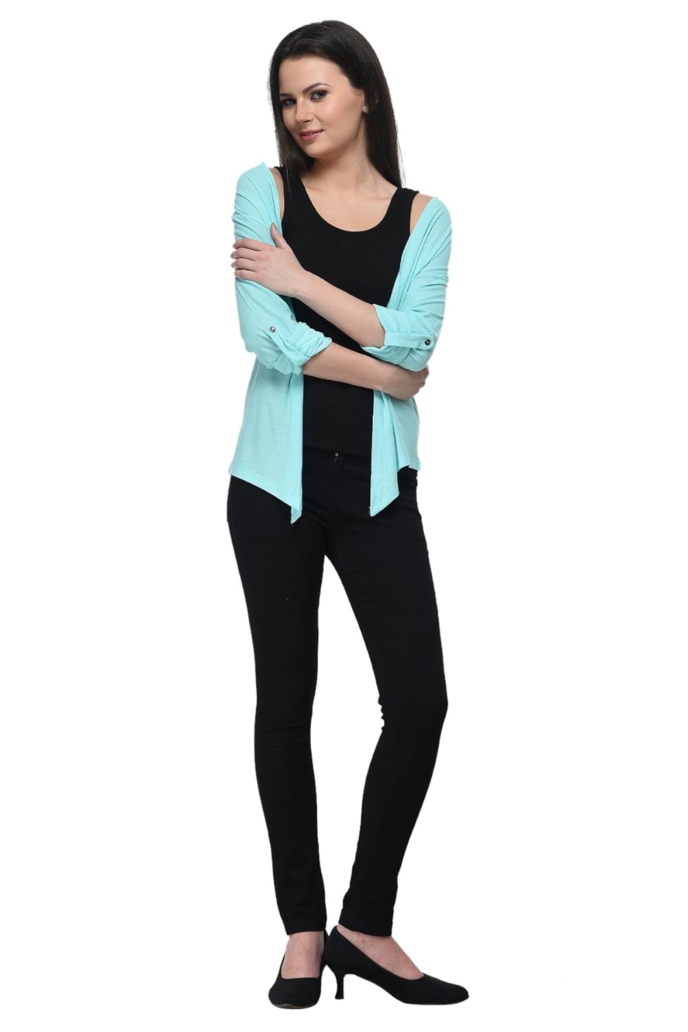 frenchtrendz women viscose crepe shrug