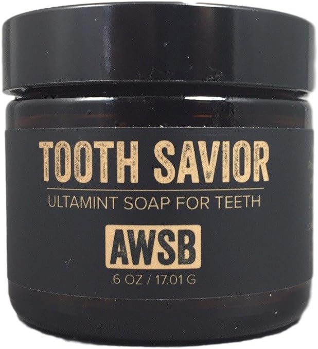 Ultamint Tooth Savior Soap for Teeth with Peppermint & Spearmint, All Natural with Organic Ingredients, Handmade by A Wild Soap Bar