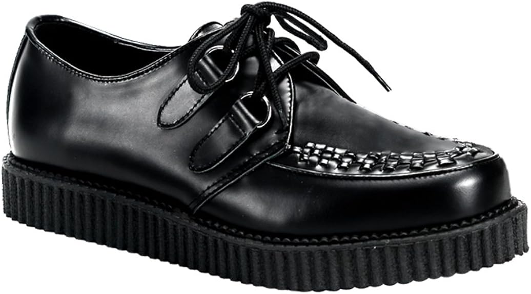 Summitfashions Mens 1 Inch Wedge Platform Creepers Black Summitfashions Mens 1 Inch Wedge Platform Creepers Black