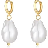 Lnmoieu Gold Pearl Drop Earrings for Women Wedding Jewelry Bridesmaid Gifts