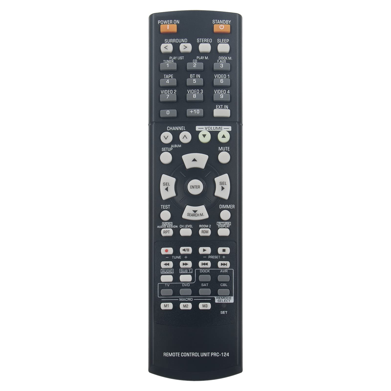VINABTY PRC-124 Replace Remote Control Fit for Sherwood PRC124 RD-7503 audio/video AV A/V receiver RX-5502
