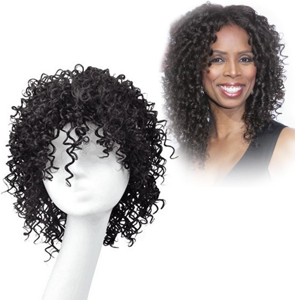 100% Real Virgin Remy Human Hair Wigs Short Curly Wavy Full Hair Wigs for Women Natural color 8 inch