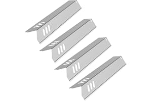 Kalomo 15 Inch Grill Heat Plates Shield Burner Covers Flame Guards, BBQ Gas Grill Replacement Parts for Dyna-Glo DGF493BNP DGF510SBP, Backyard GBC1460W BY13-101-001-13, Uniflame GBC1059WB, BHG Model