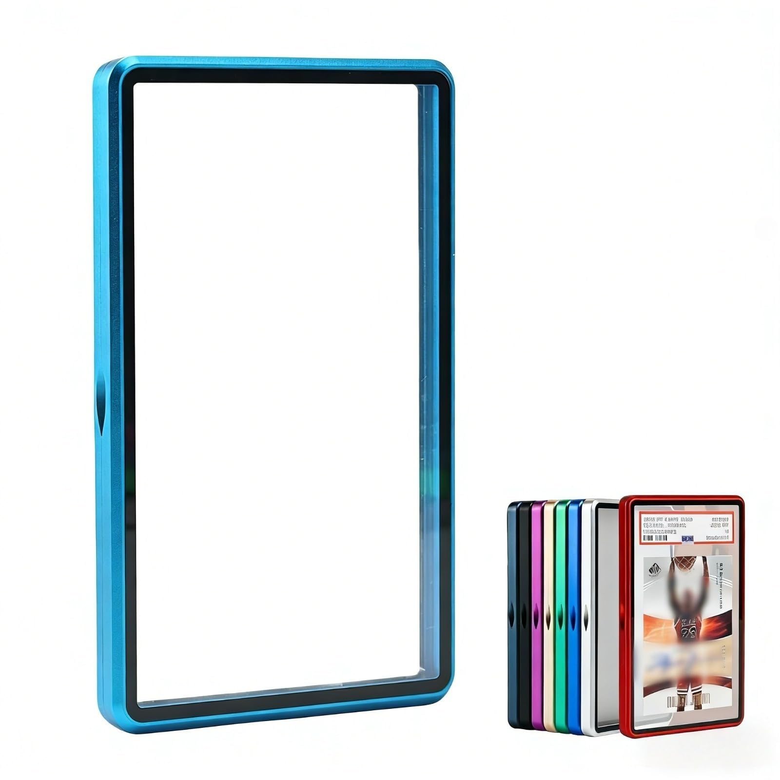 Premium Graded Trading Card Protector for Pokémon-35pt PSA & CGC Slab Bumper Guard,UV & Scratch Resistant & Magnetic Closure | Aluminum Frame Card Storage Holders for Sports & Gaming (Light Blue) — image 1
