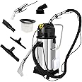 pijopang Commercial Carpet Cleaning Machine, 3 in 1 Carpet Extractor Carpet Spraying Floor Brush Cleaner Extractor Vacuum Washing Machine for Car Detailing (40L/11Gal)