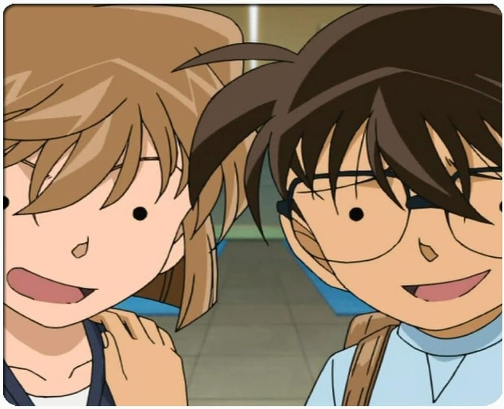 Ai Haibara and Conan Edogawa - Clase Closed Custom Personalized Gaming Mouse Pad Rubber Durable Computer Desk Stationery Accessories Mouse Pads For Gift