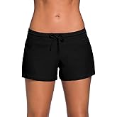 WILLBOND Women Swimsuit Shorts Tankini Swim Briefs Plus Size Bottom Boardshort Summer Swimwear Beach Trunks for Women