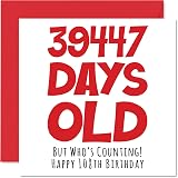 Stuff4 108th Birthday Card 39447 Days Old Humour 145mm UK Made