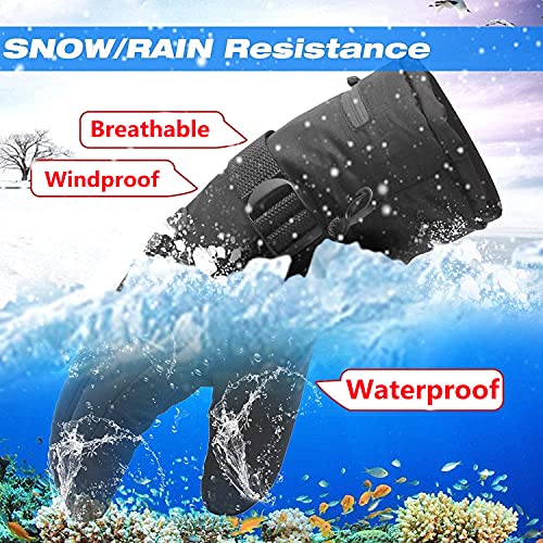 YGGKY Electric Battery Heated Gloves for Men Women, Winter Waterproof Touchscreen Thermal Insulated Heated Gloves Ski Bike Motorcycle Warm Gloves for Climbing Hiking Skiing