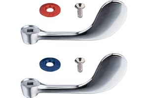 SEPAITEK Commercial Faucet Handle Replacement Sink Faucet Wrist Blade Handles 4-inch Hot/Cold Faucet Wrist Handle Kit Heavy Duty Commercial Kitchen Faucet Handles Suitable for Restaurant,School,Hospital