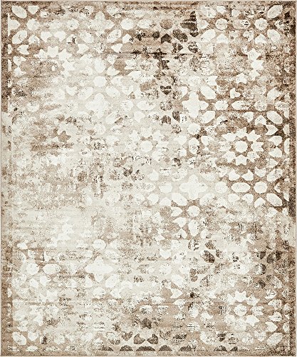 Unique Loom Sofia Collection Brown 8 x 10 Area Rug (8' x 10')