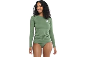 Body Glove Womens Sleek Long Sleeve Rashguard with UPF 50+