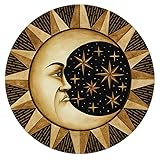 QUICQOD Mystic Ancient Moon Sun and Stars Mouse Pad