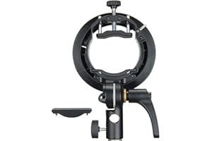 Godox S2 Speedlite Bracket for Godox AD200Pro ii, AD200 pro, AD400Pro ii, for V1/V1 Pro/V100 Round Head Speedlite, V860III/TT