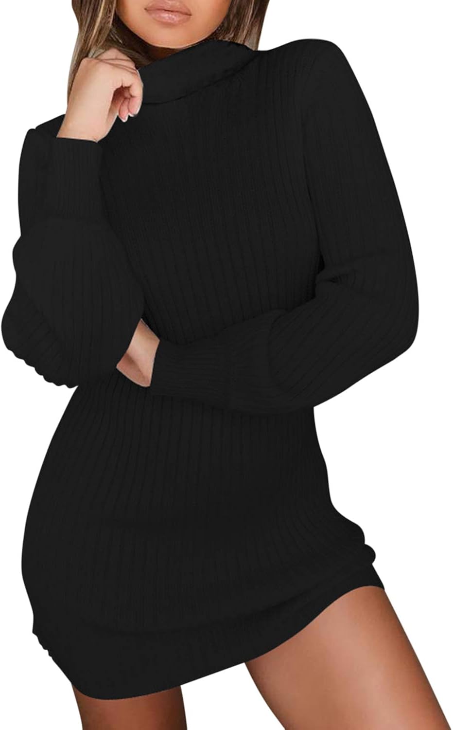 navy blue sweater dress