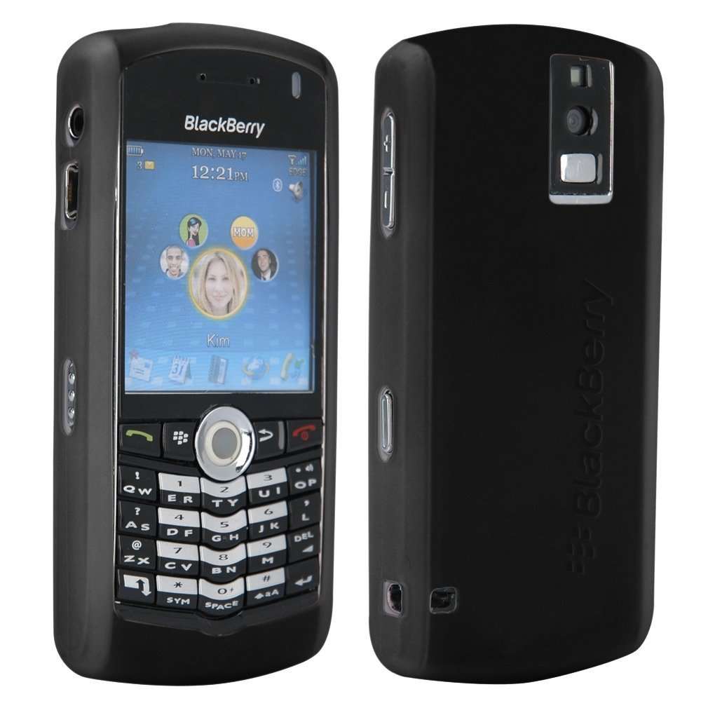 Amazon.com: BlackBerry Rubberized Skin for BlackBerry 8100 Pearl (Black):  Cell Phones & Accessories