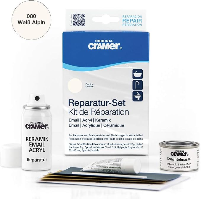 Cramer Spray Riparazione Sanitari | Per Ceramica, Smalto E Acrilico | Colore Blu Bermuda - 17650