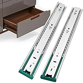 homdiy 10 Pairs Soft Close Drawer Slides 22 Inch Heavy Duty Side Mount Dresser Cabinet Rails Metal Ball Bearing and Full Exte