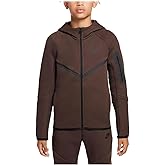 Nike Sportswear Tech Fleece Big Kids' Full-Zip Hoodie (HV5867-010, Black/Black/Black/)