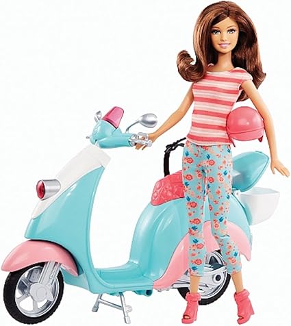 barbie vespa scooter