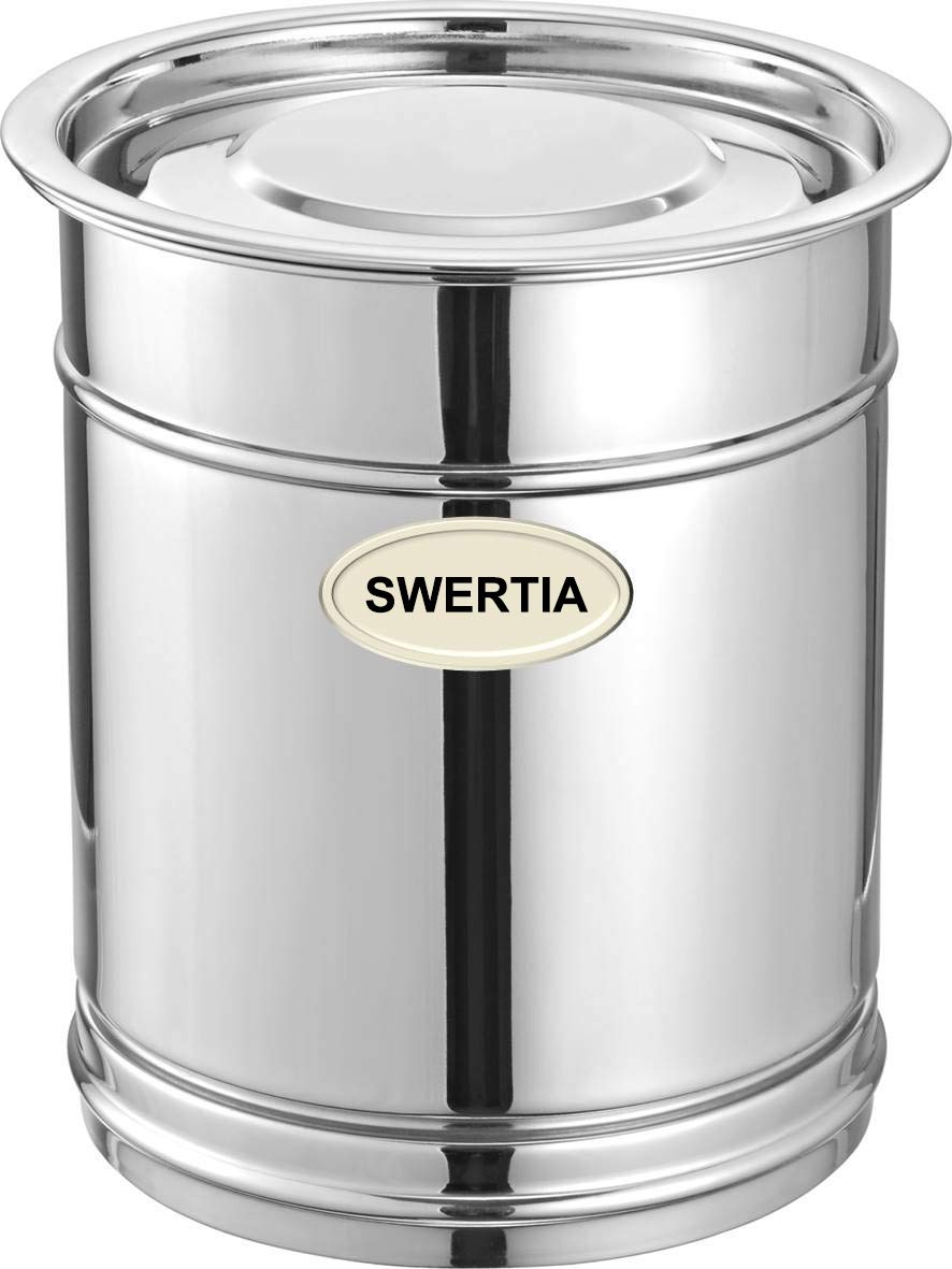 Buy SWERTIA Stainless Steel Storage Box Drum with Laser Etching Aata
