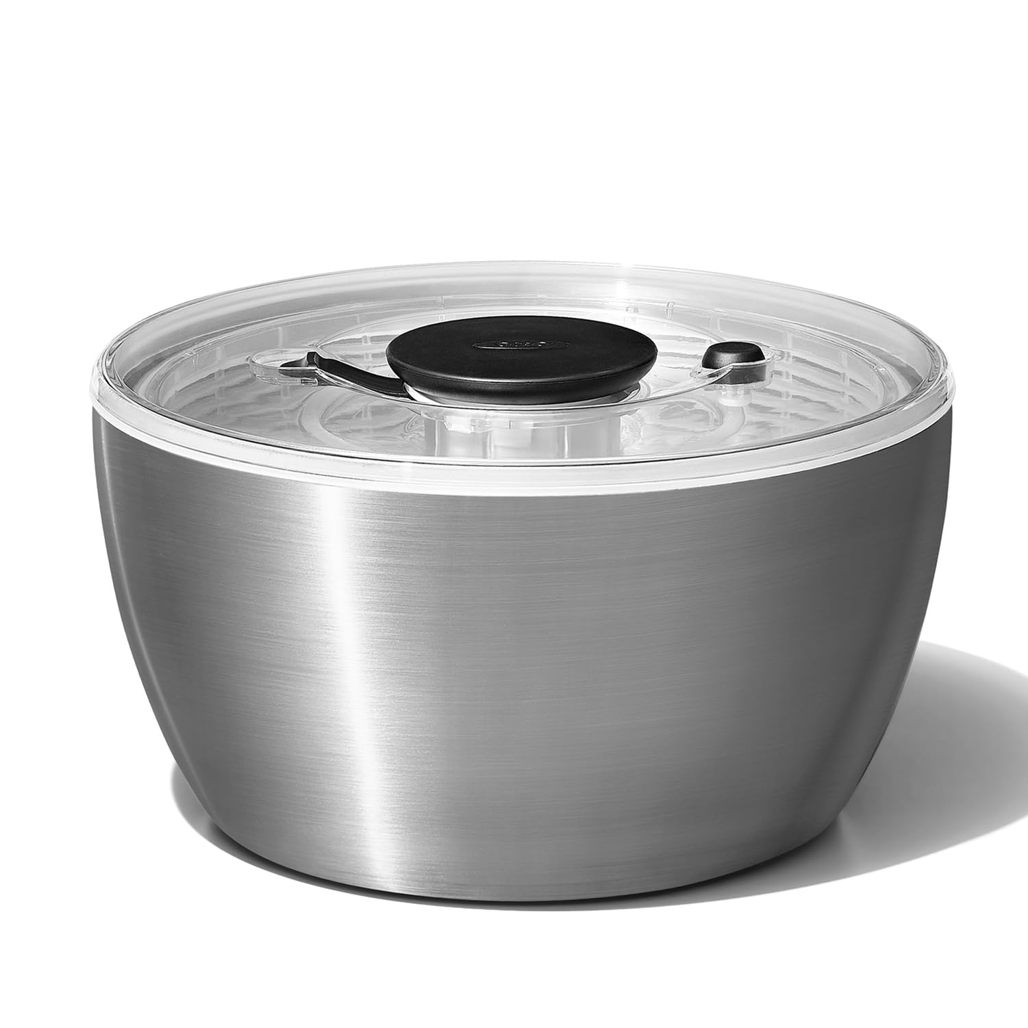 OXO オクソー サラダスピナー 野菜水切り器 ステンレス サラダスピナー 4人以上 作り置き 26.8×26.8×15cm 食器洗い乾燥機(低温設定)可商品画像