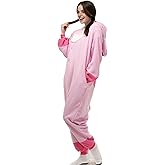 GLADCOS Unisex Adults Costumes Cosplay Stitch Dog onesie Onesie Pajamas pink